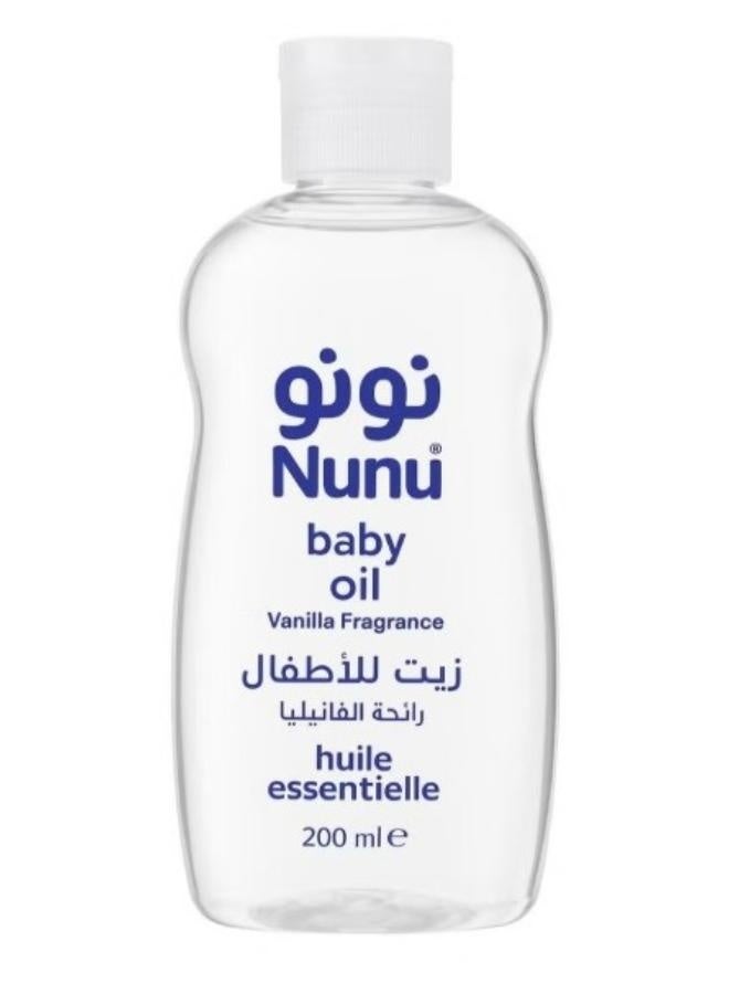 زيت اطفال برائحة الفانيليا من نونو - 200 مل